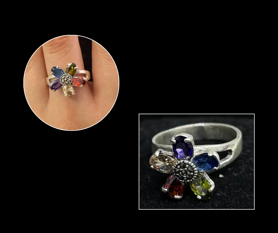 [ANI-90] Anillo_Marquesita_Flor_multicolor