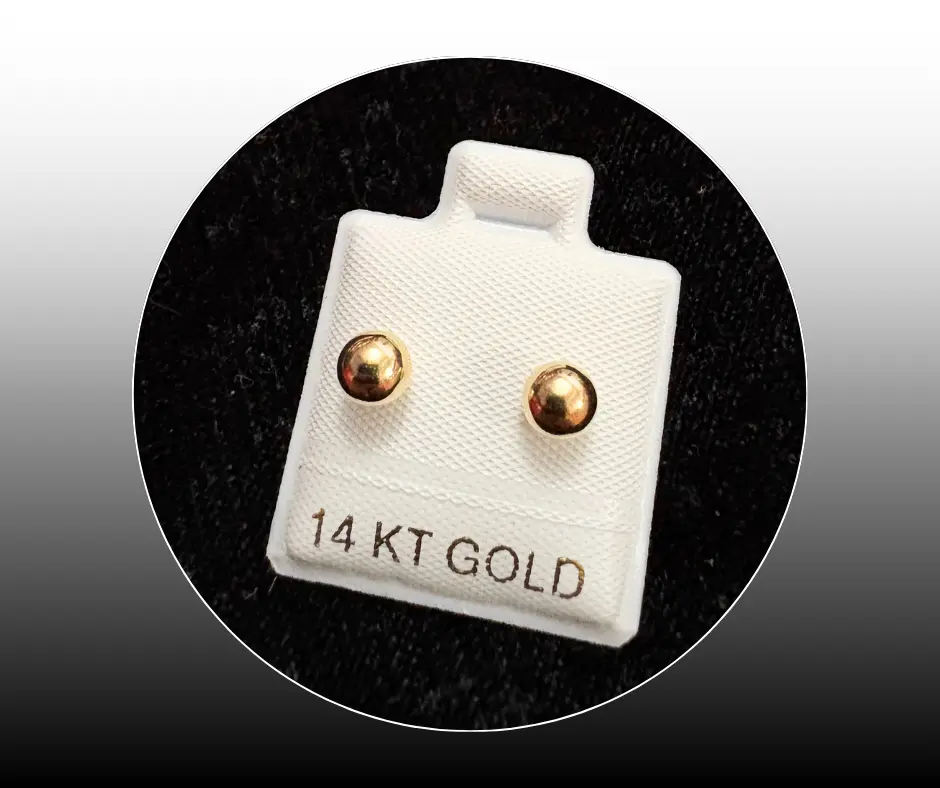 [BRO-375] Broquel_Oro 14K_Dormilona lisa