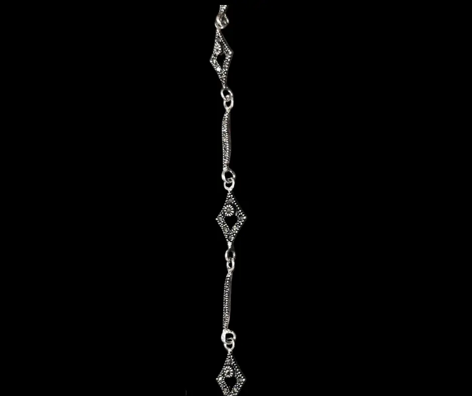 [PUL-0174] Pulsera marquesitas_19 cm Rombos