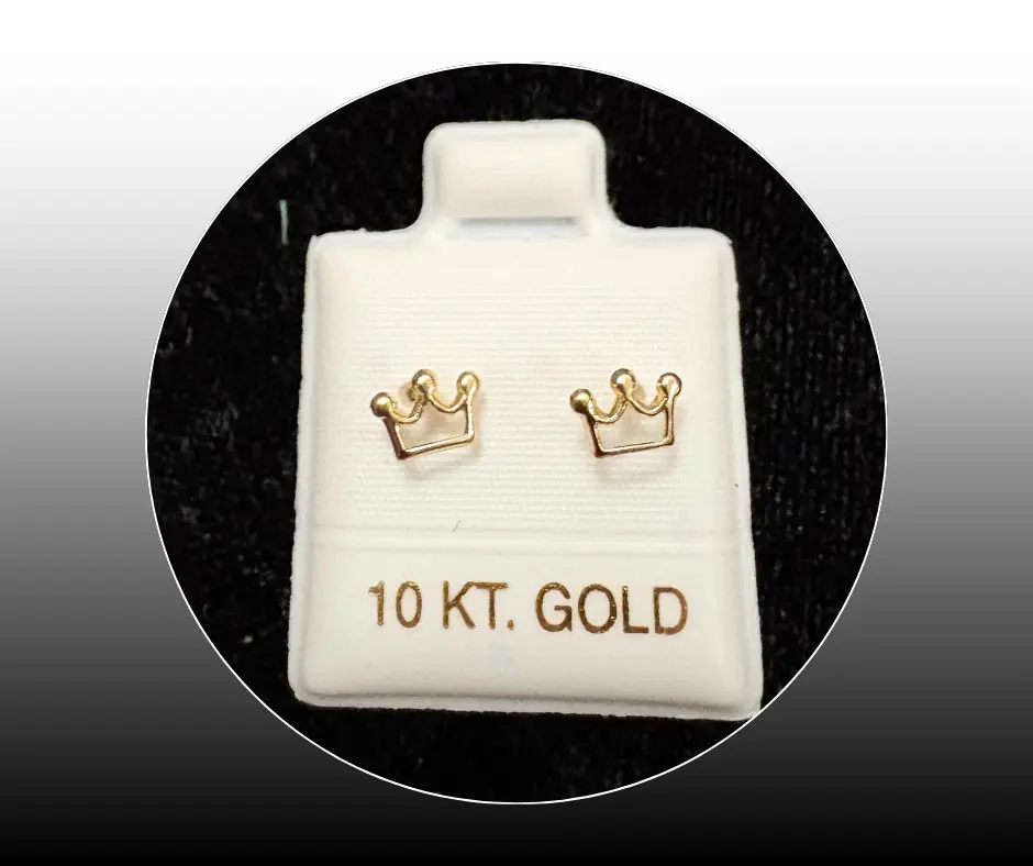 [BRO-363] Broquel_Oro 10K_Silueta Corona