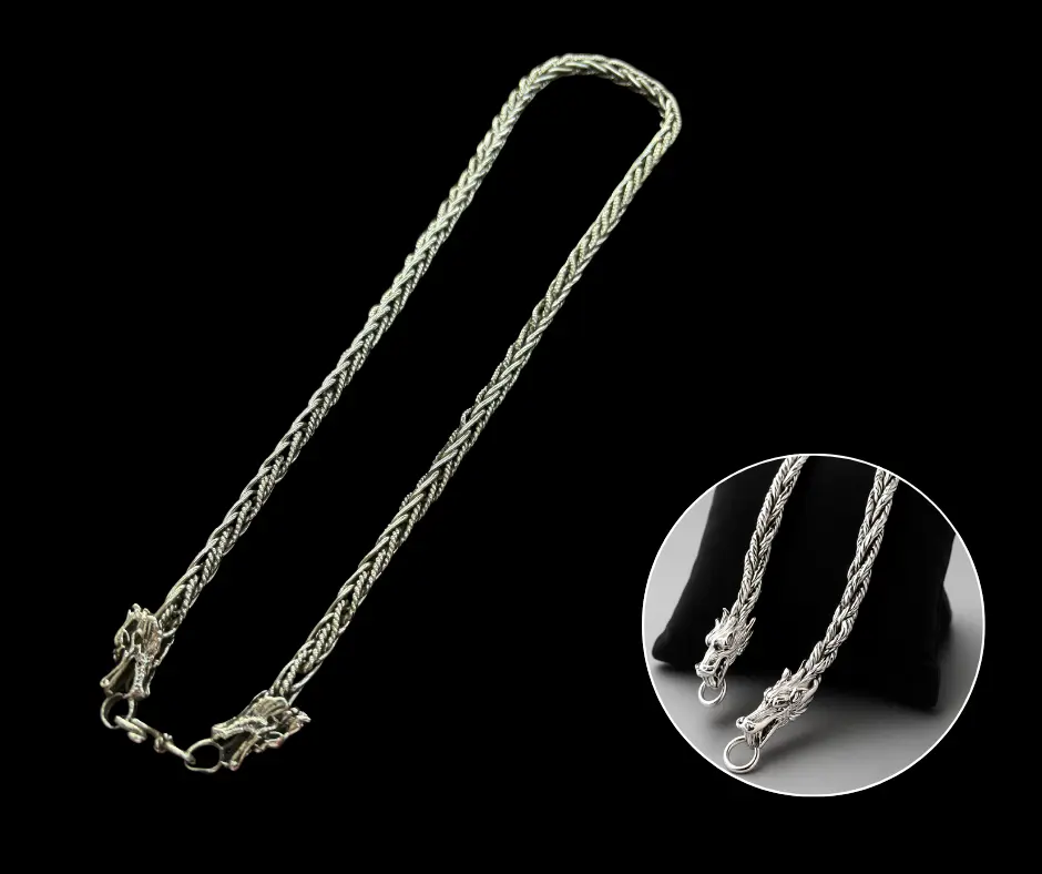 [CAD-412] Cadena Dragón con escamas 50 cm 5mm