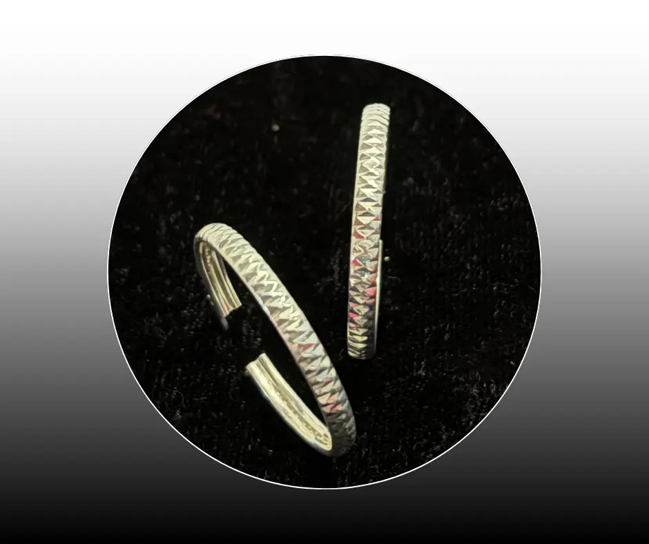 [ARR-278] Arracada_Corrugado_Mini_(Diámetro 2 cm)