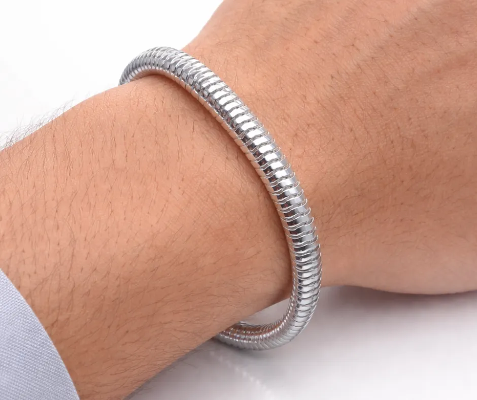 Pulsera_ Tejido panza de víbora 5mm