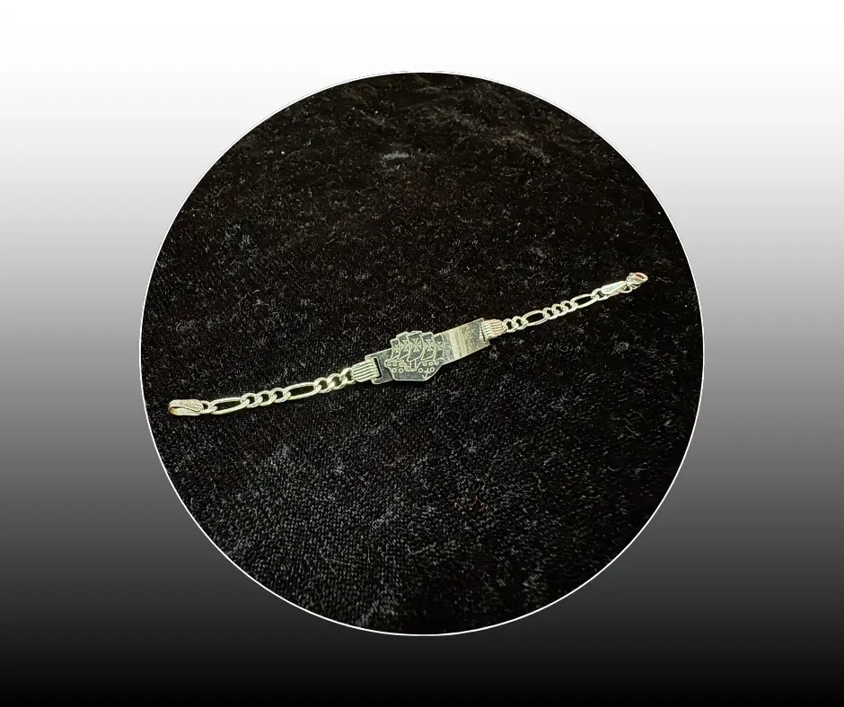 [PUL-1219] Pulso con placa_Cartier_Figura móvil_Barco_12 cm