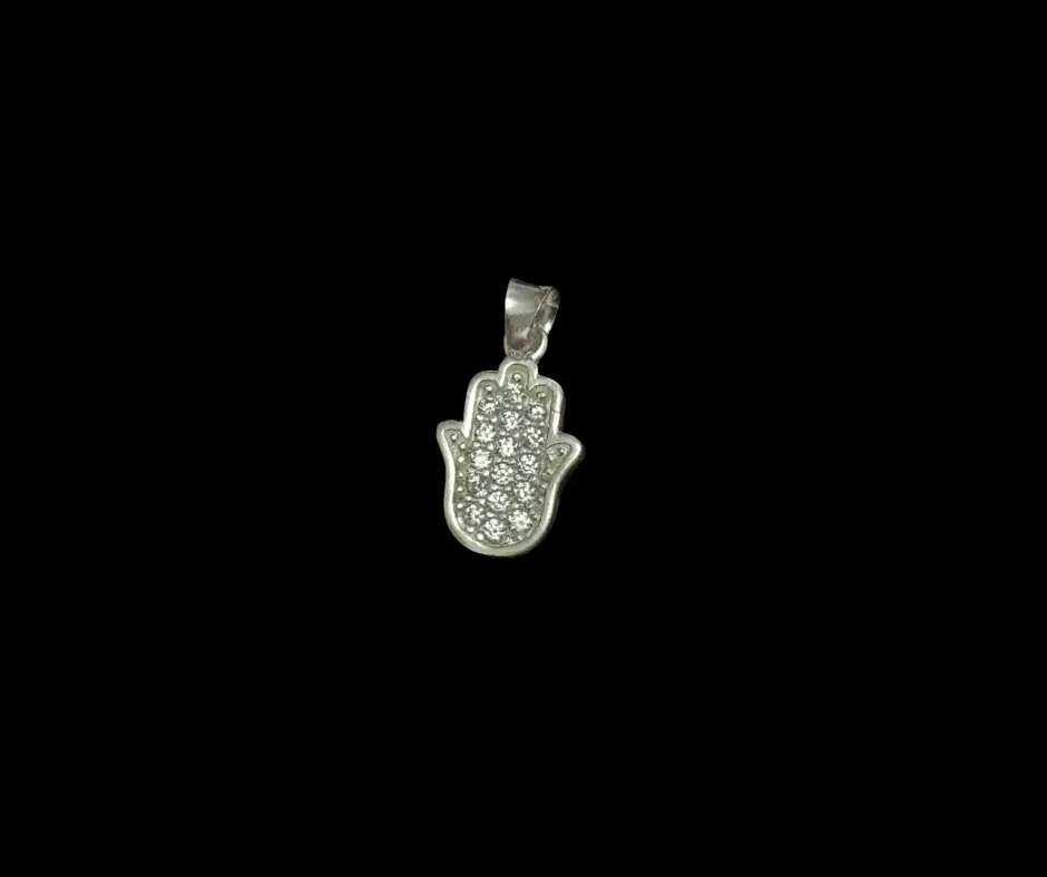 [MAN-1013] Mano de Fátima_relleno circonia incrustada_ 1.5 cm