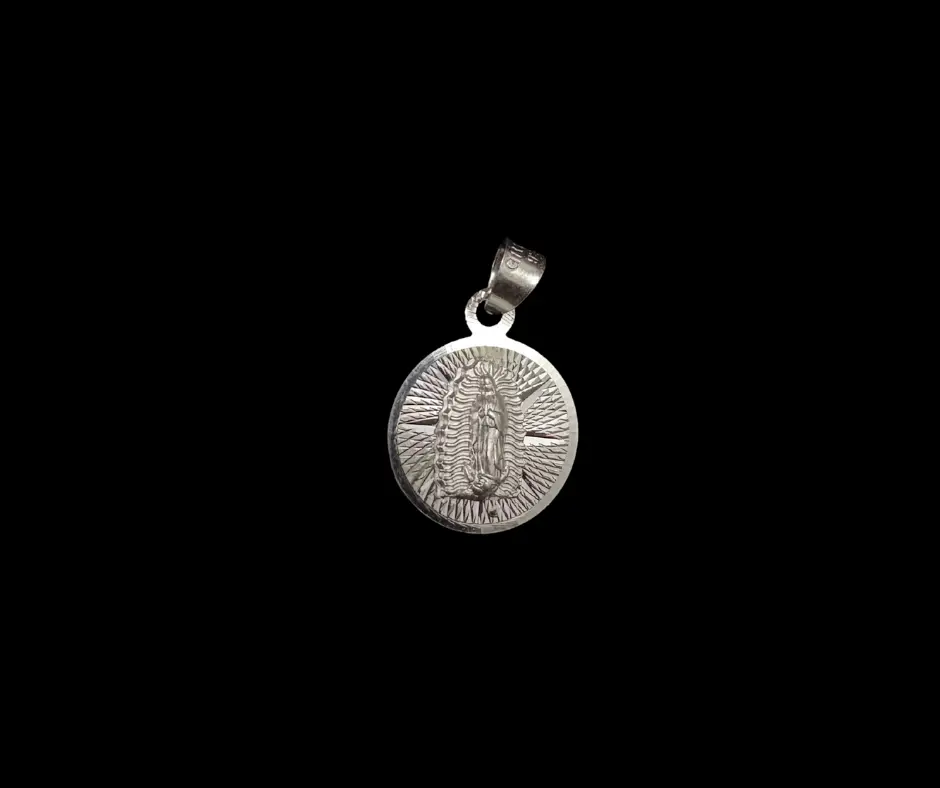 Virgen de Guadalupe_medalla tiny_ Diámetro 1.5 cm
