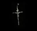 Cruz tubular con cristo_LISA_CH_ 3.5 cm