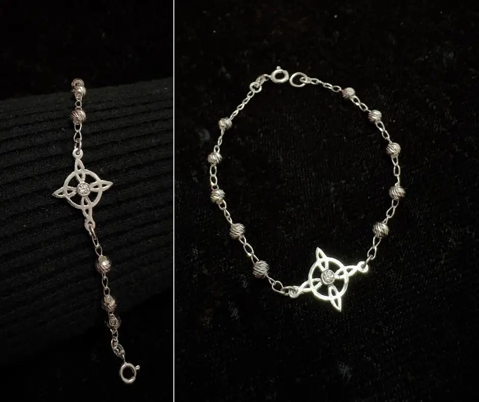 [PUL-1124] Pulsera bola azucarada Nudo de Bruja