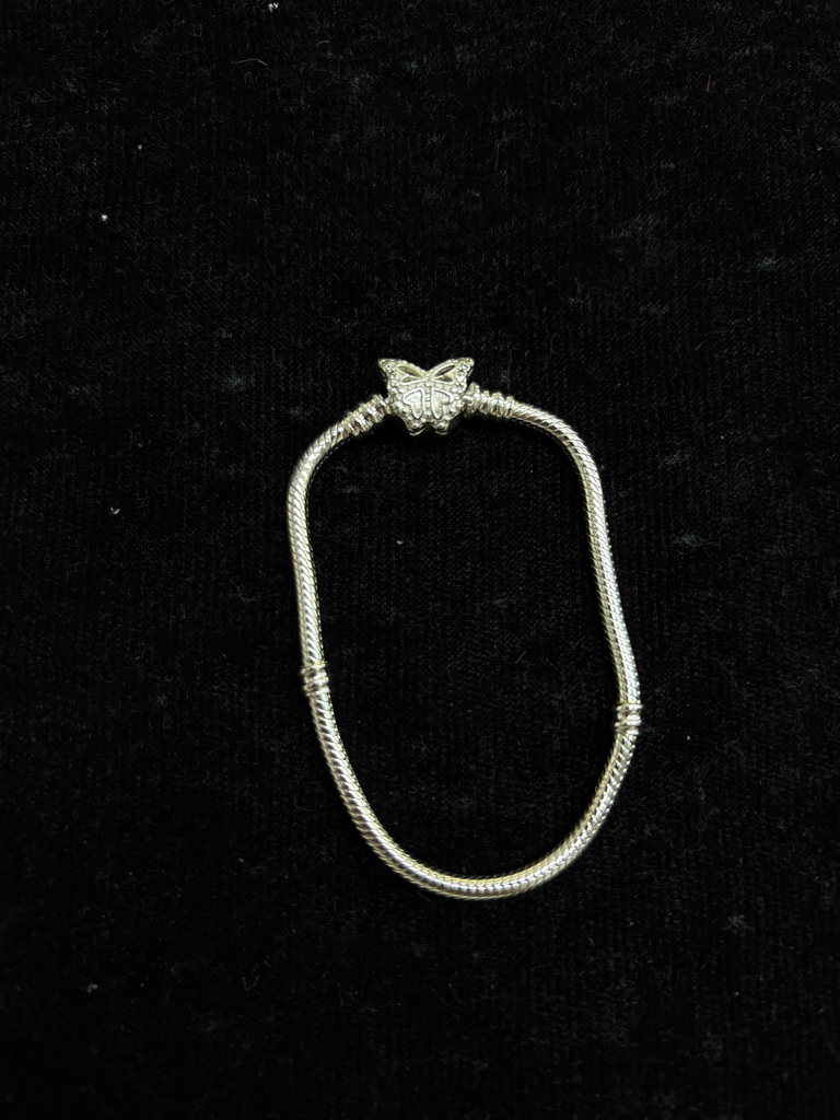 Pandora_ Pulsera cadena de serpiente broche Mariposa 18 cm