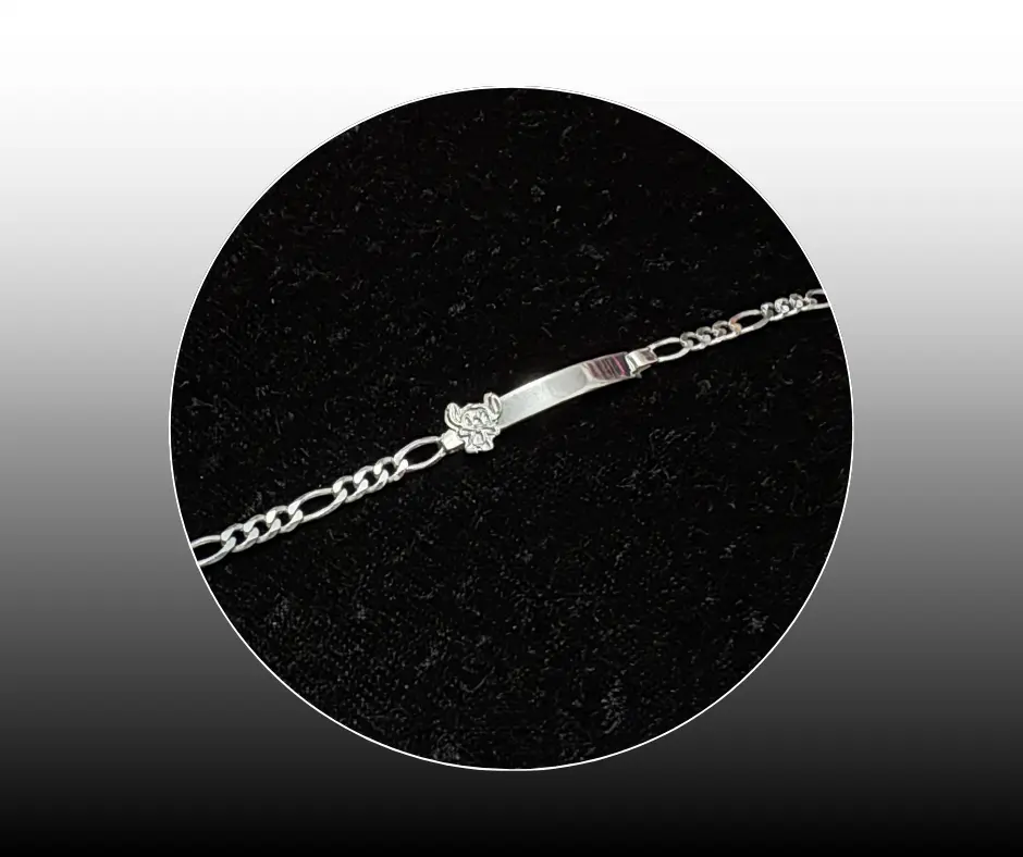 [PUL-0227] Pulso con placa_Cartier_Figura móvil_Stitch_16 cm