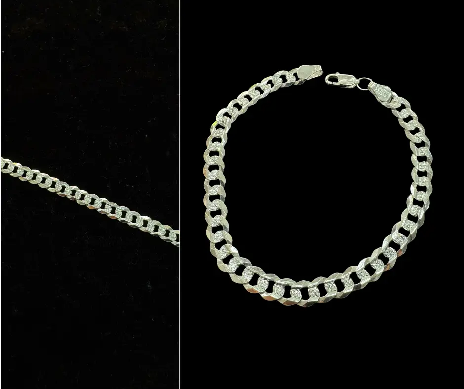 Pulso_Cubano Diamantado 5mm (19 cm)