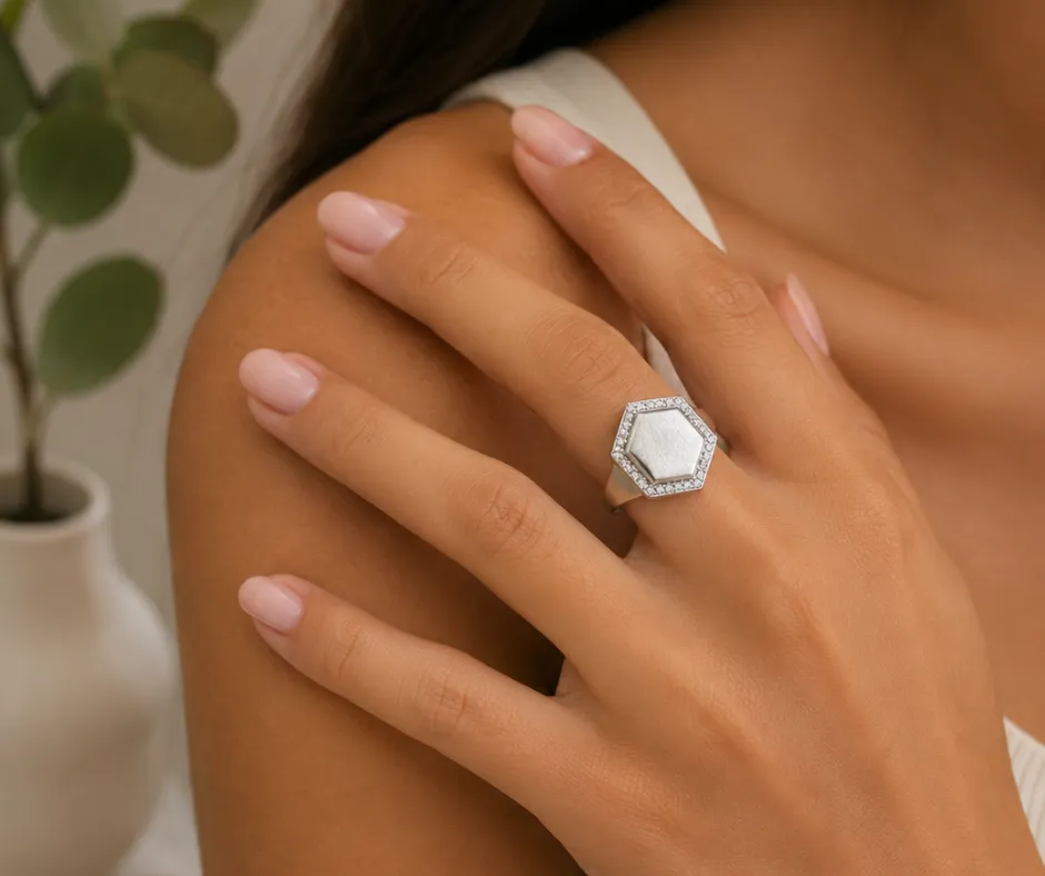Anillo Chunky Hexágono (ANI-12)