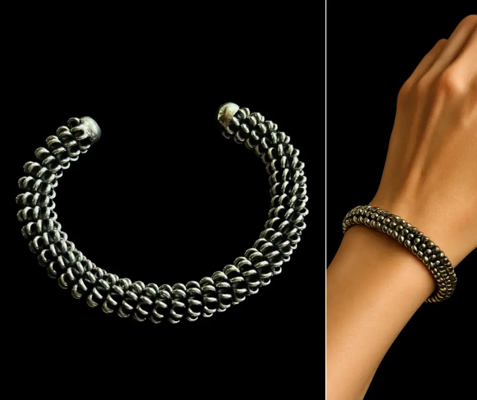 [BR-9] Brazalete_Plata oxidada