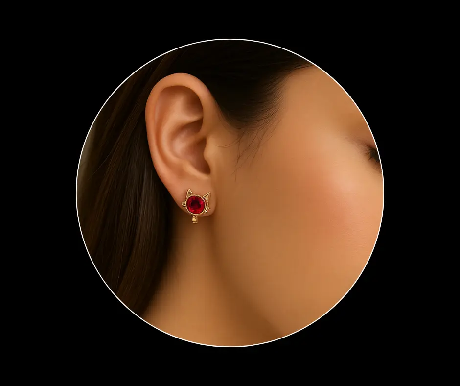 Aretes hello kitty