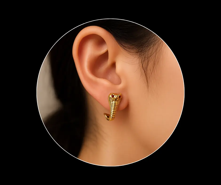 Aretes serpiente