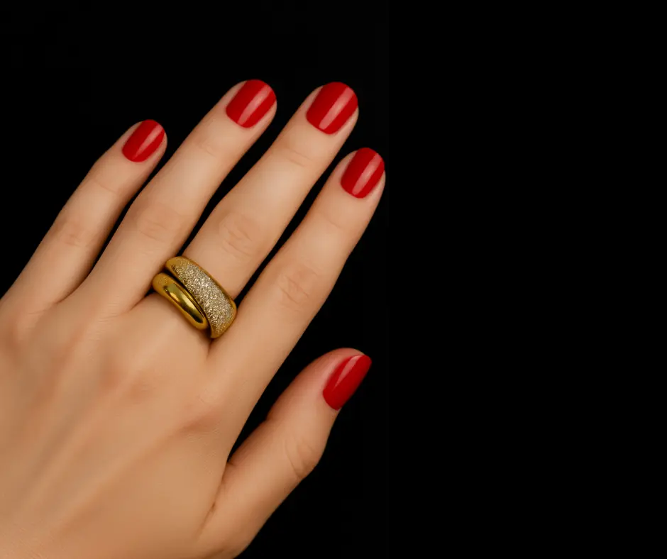 Anillo chunky brillo
