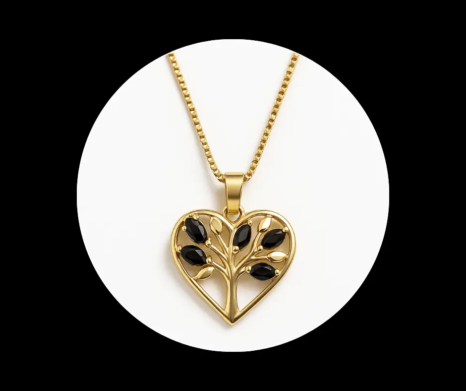 Collar corazón árbol de vida