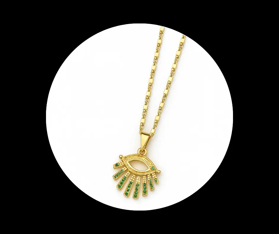 Collar ojo turco silueta