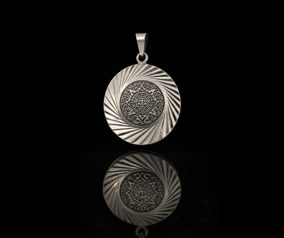 [CAL-519] Calendario Azteca_ Espejo (Diámetro 3 cm)