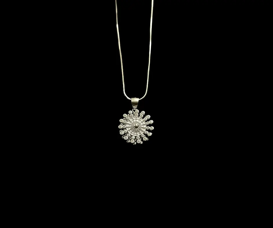Dije giratorio_ antiestres_(Solo dije) Flor en mandala 
