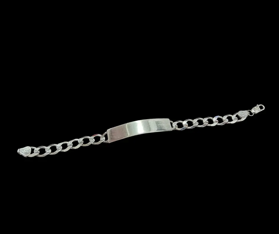 [PUL-1208] Pulso con placa_Barbado Diamantado_8 mm