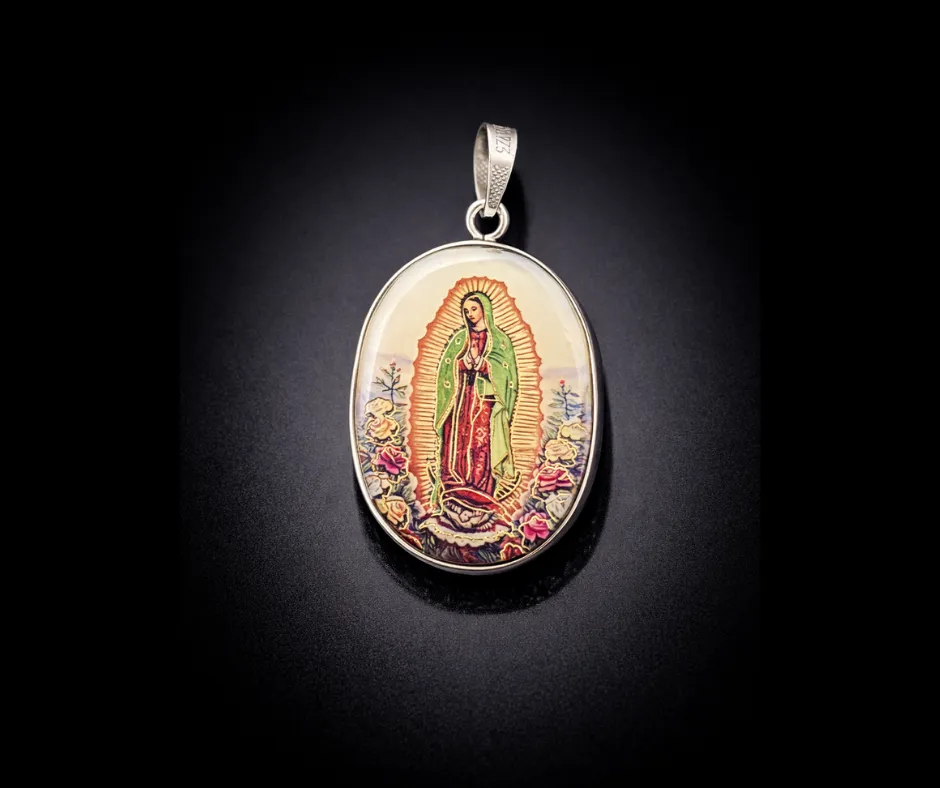 [MED-1038] Medalla Virgen de Guadalupe (Cuerpo completo)  3 cm