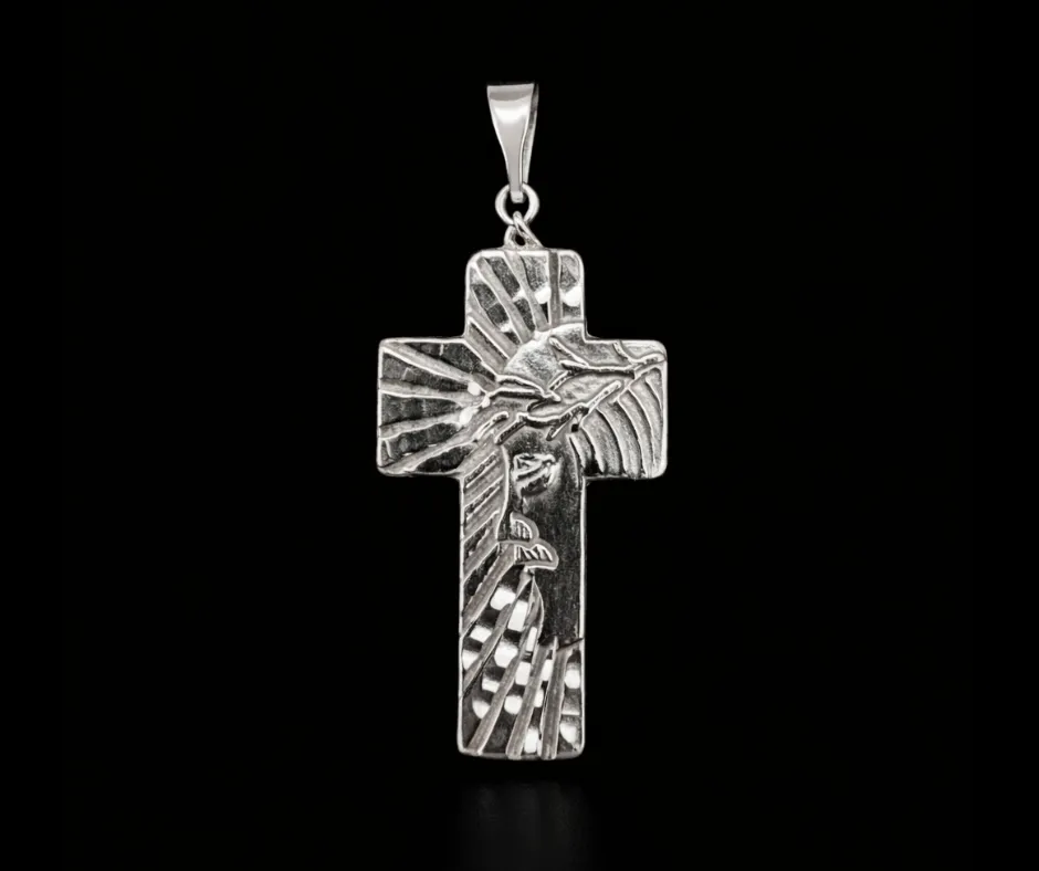 [CRU-667] Cruz rostro de Jesús perfil 3.5cm