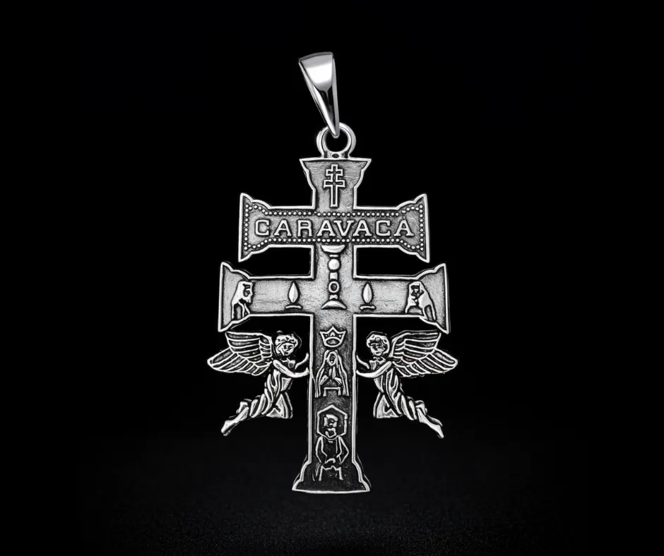 [CRU-630] Cruz Caravaca 5.5cm (Doble vista) (Pavonado)