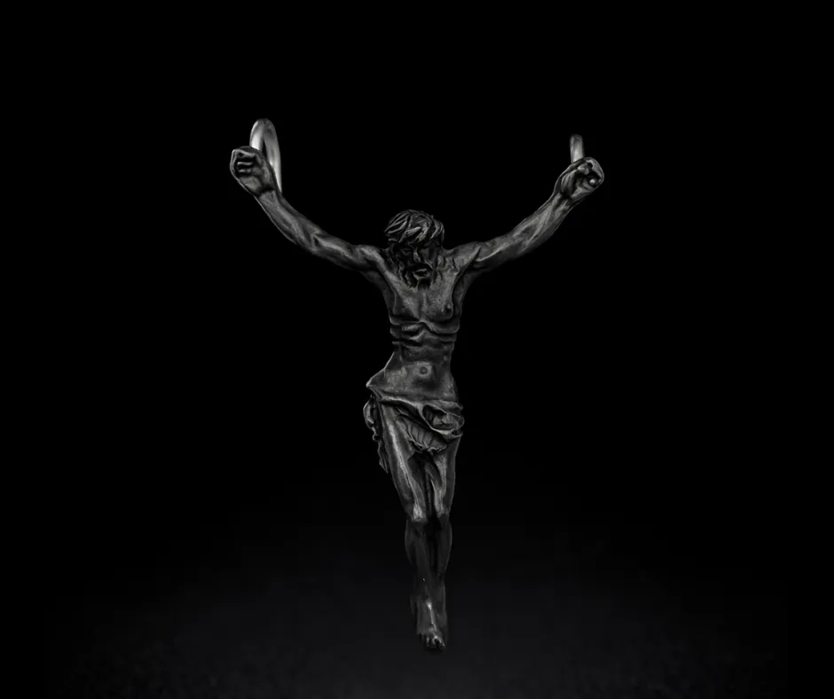 [CRI-628] Cristo Olímpico Pavonado 3.5 cm