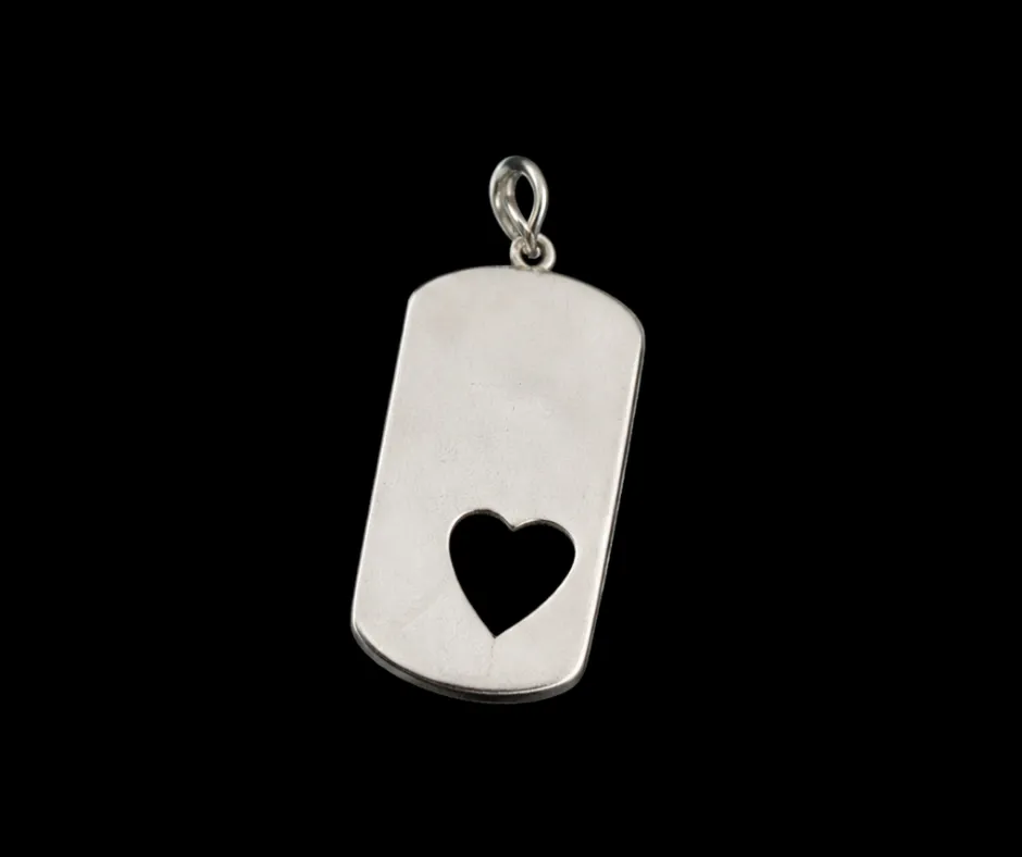 [DIJ-812] Dije Placa con corazón 3cm