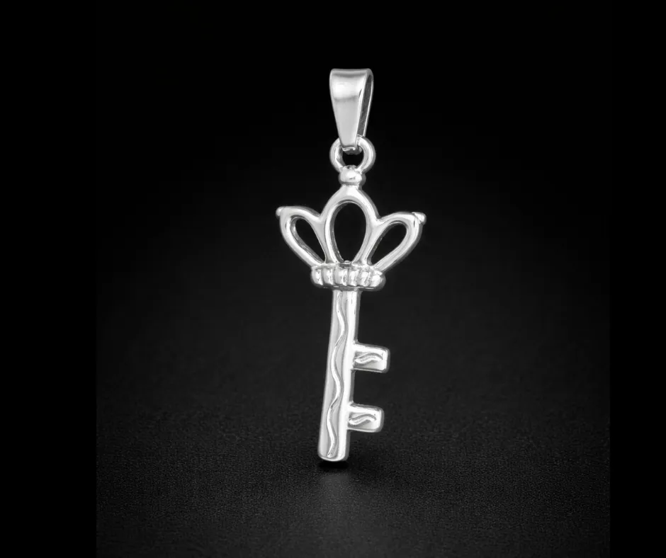 Dije  Llave princesa, llave corona 2cm