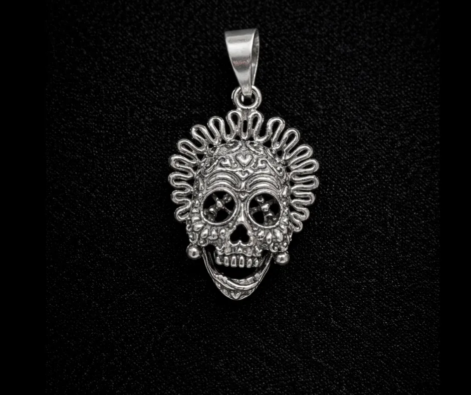 [DIJ-690] Dije  Calavera, Catrina Diadema ondas 4 cm
