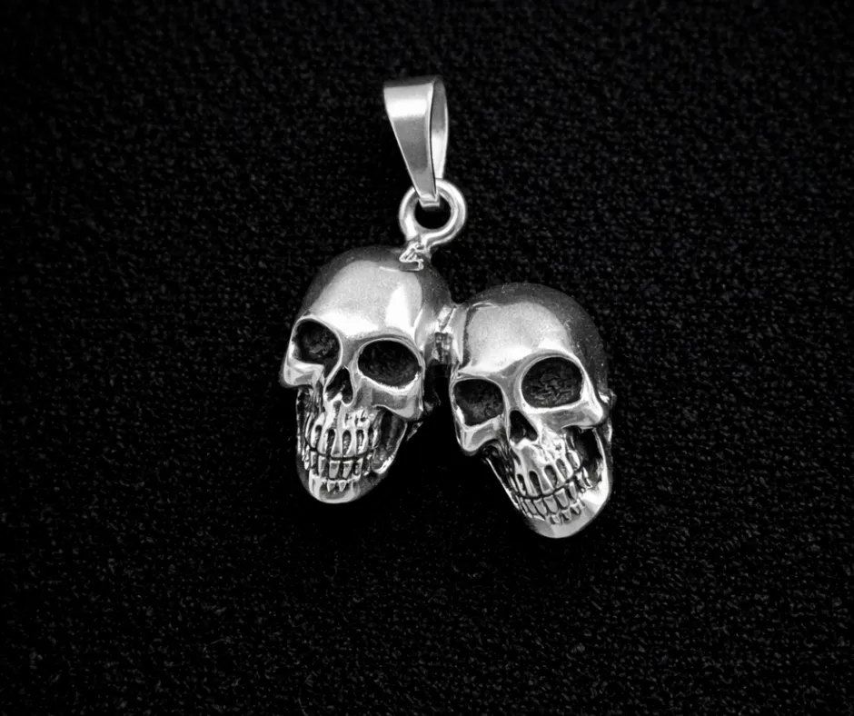 [DIJ-692] Dije  Calavera, dúo claveritas lisas