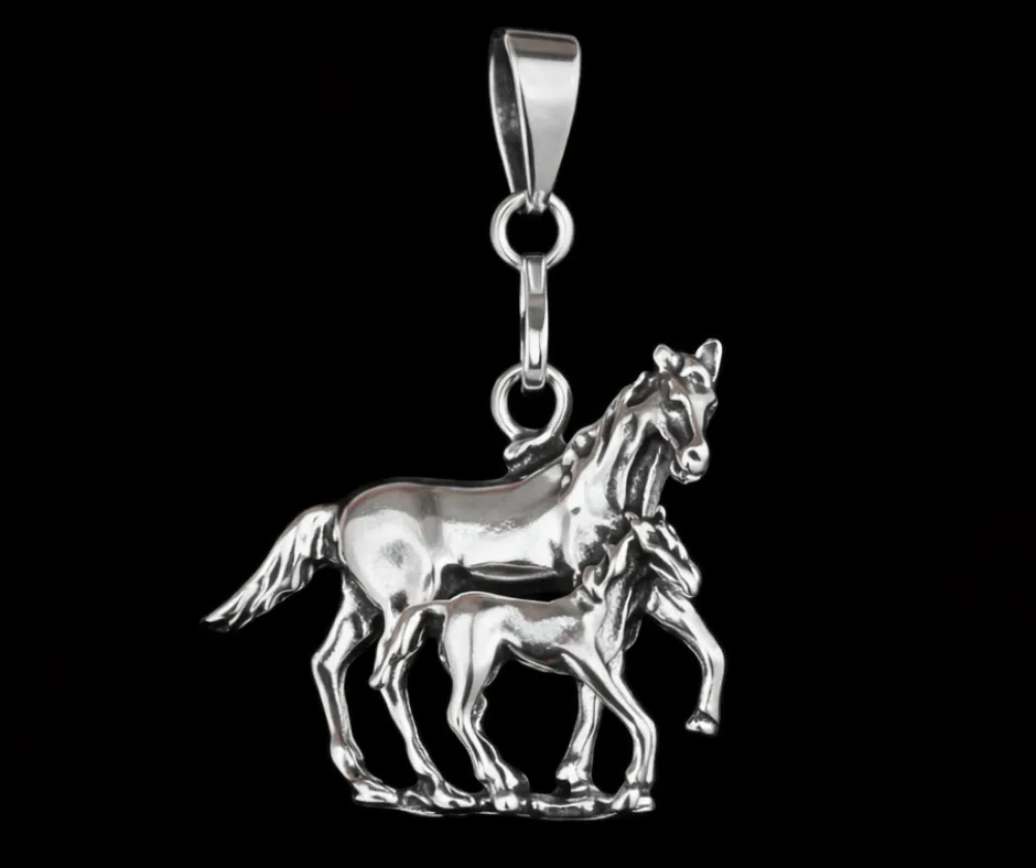 [DIJ-728] Dije Caballo dúo, caballo adulto y caballo junior 2.5 cm