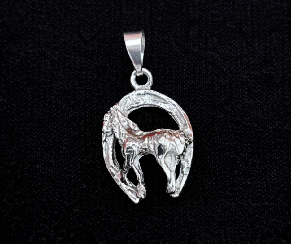 Dije Caballo herradura con caballo