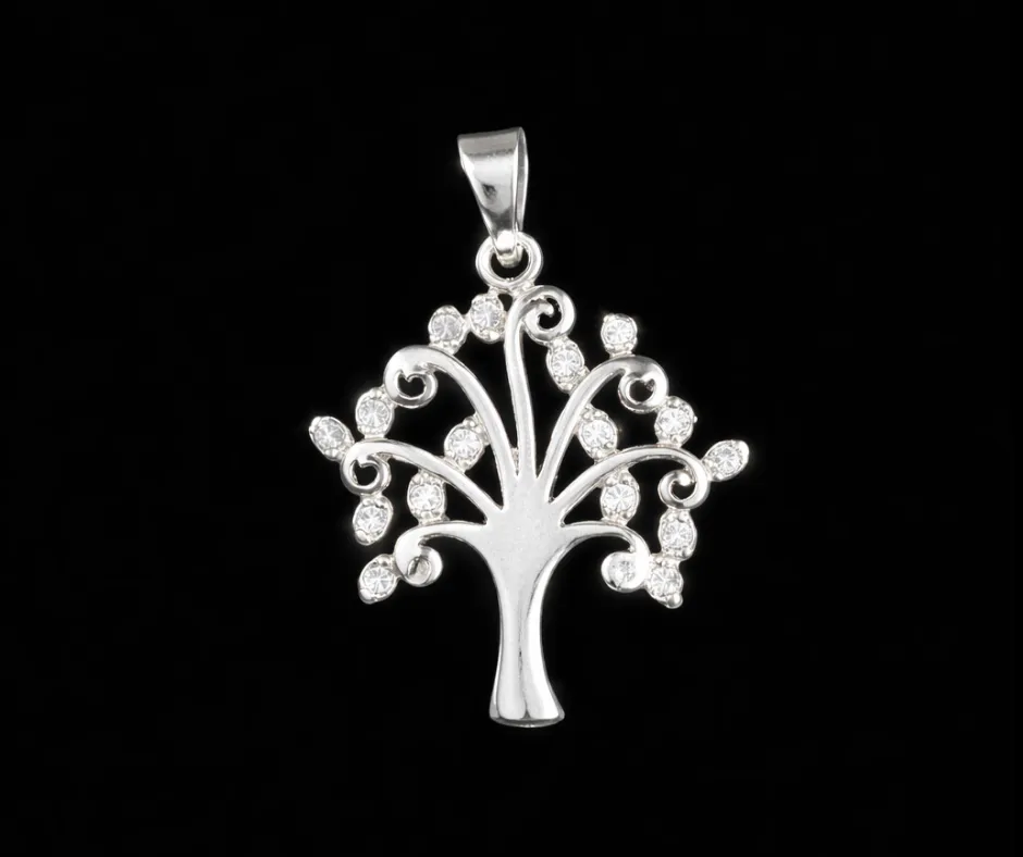 [DIJ-931] Dije Árbol frondoso de la vida con circonia incrustada