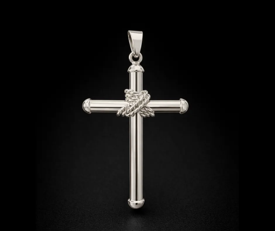 [CRU-679] Cruz tubular nudo al centro 5.5 cm