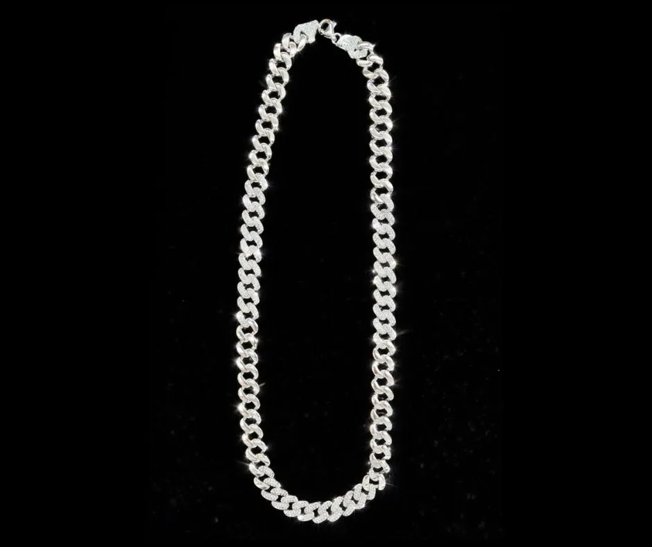 [CAD-458] Circonia incrustada_ 45 cm 8mm mix lisa con circonia incrustada serie