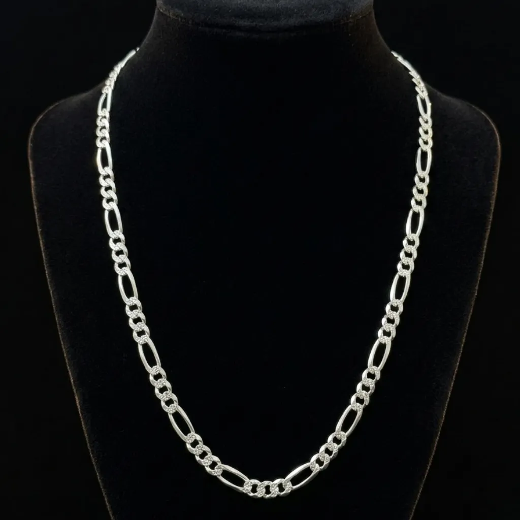 Cadena Cartier Diamantada 6mm_55 cm