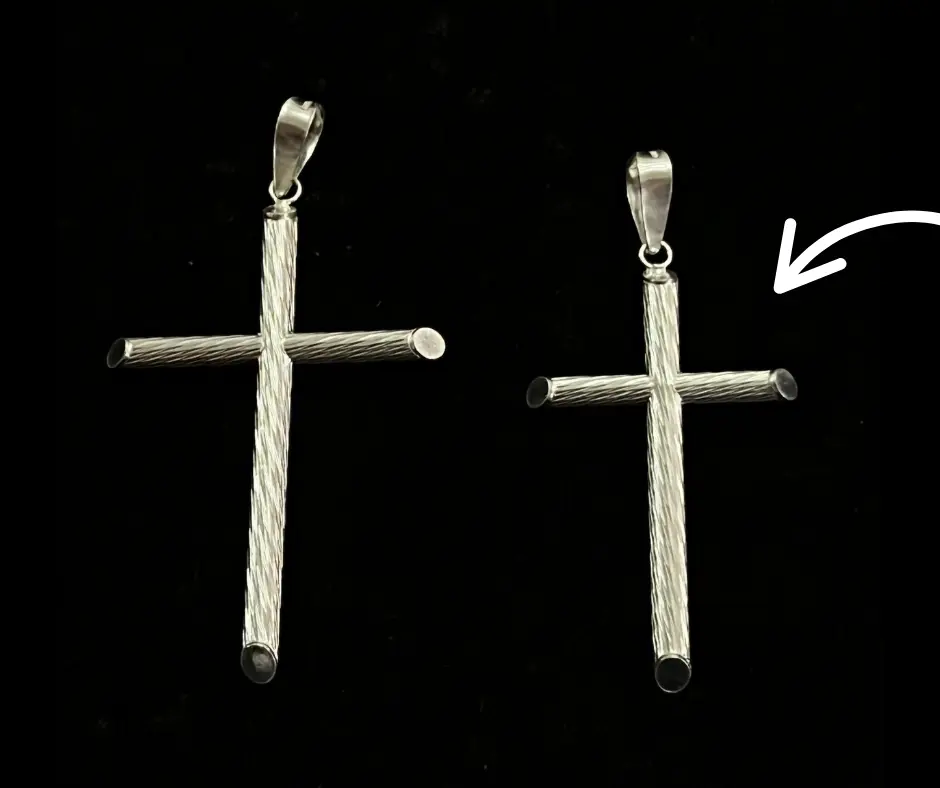 Cruz textura lineal_ tubular_ Ch_ 6 cm