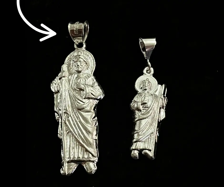 [DIJ-925] Dije tradicional_ San Judas liso_ 5.5 cm