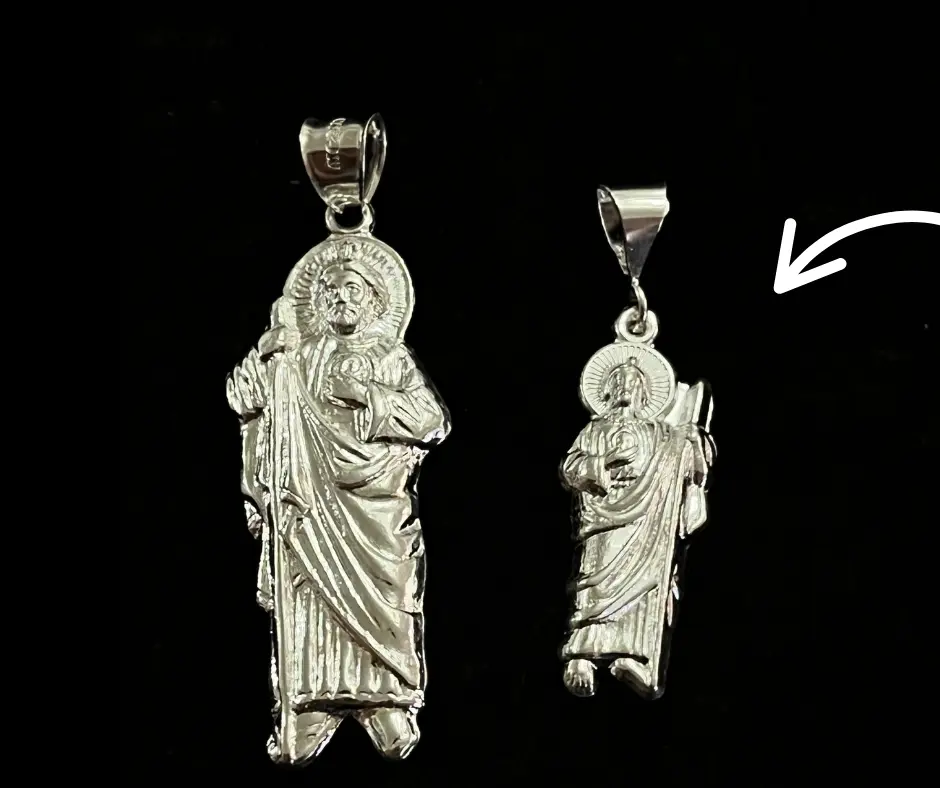 Dije tradicional_ San Judas liso_ 4.5 cm