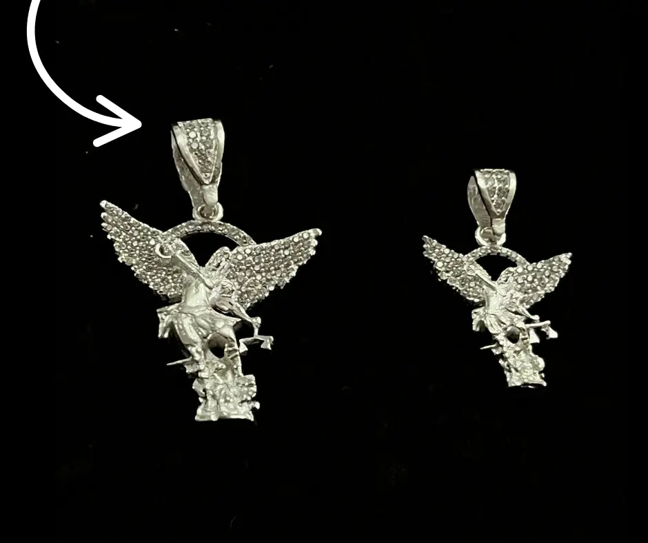 [DIJ-853] Dije circonia incrustada_ San Miguel Arcángel_ G_ 3.5 cm
