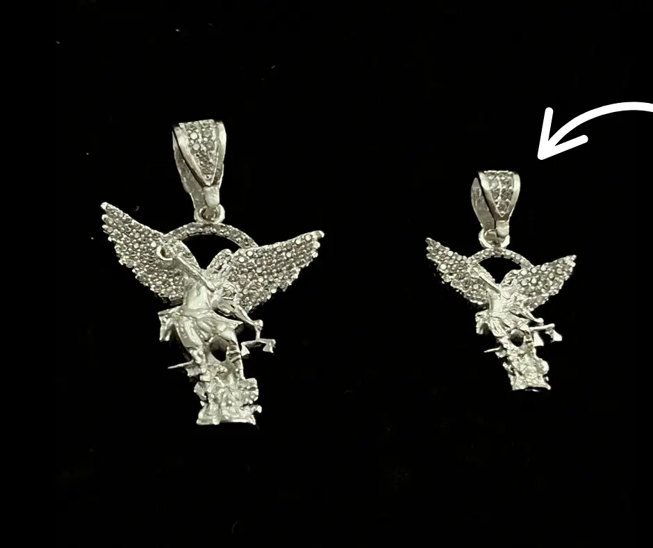 [DIJ-852] Dije circonia incrustada_ San Miguel Arcángel_ Ch_ 2.5 cm