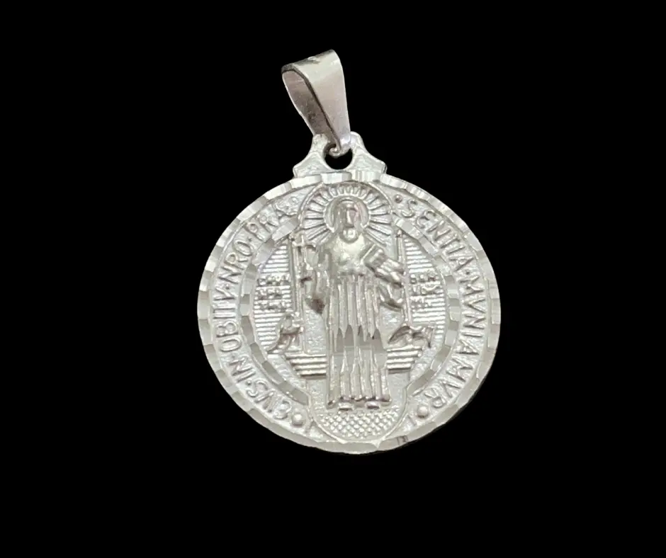 Medalla lisa_ San Benito_ 4 cm_ G