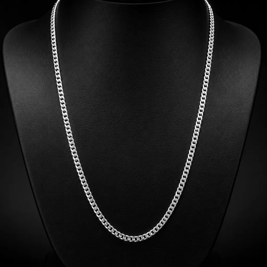 Cadena Cubano LISA _ 3 mm_ 50 cm (NEW)