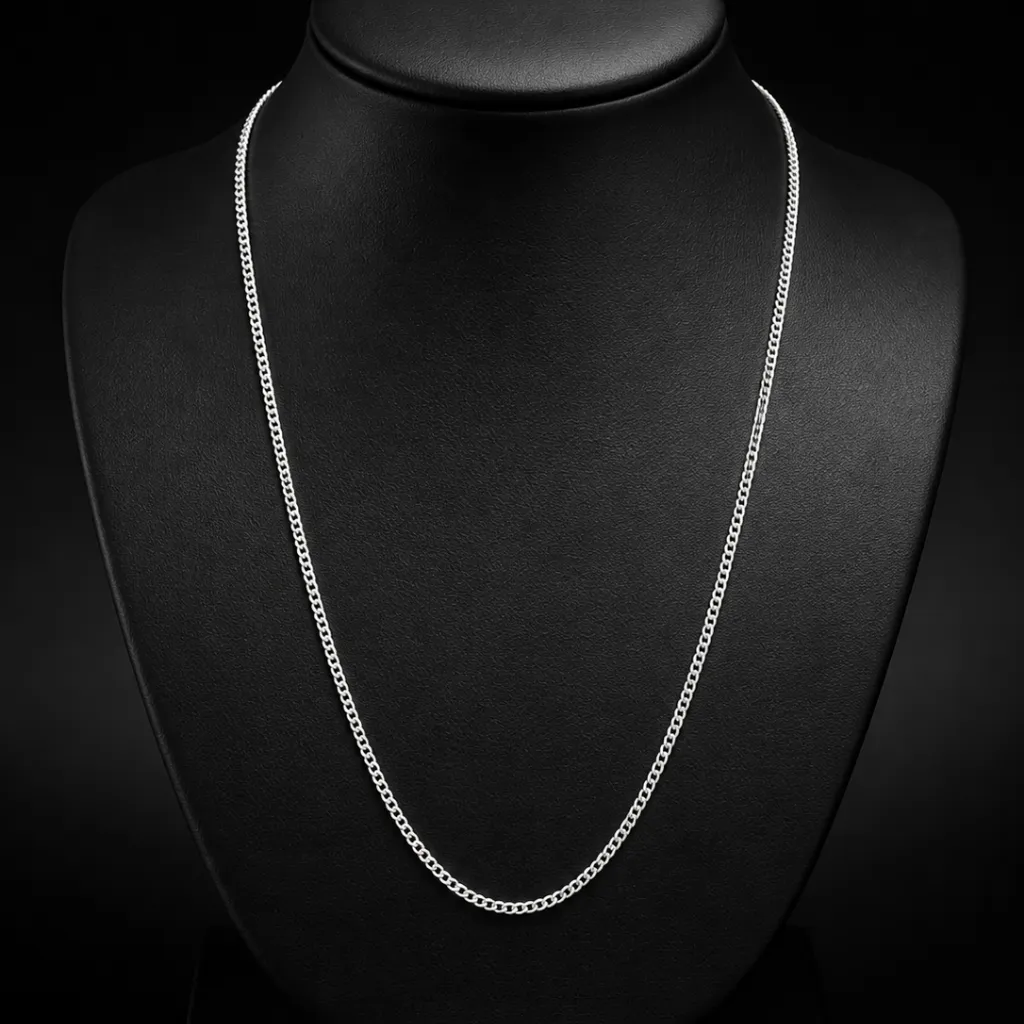 Cadena Cubano LISA _ 2 mm_ 50 cm (NEW)