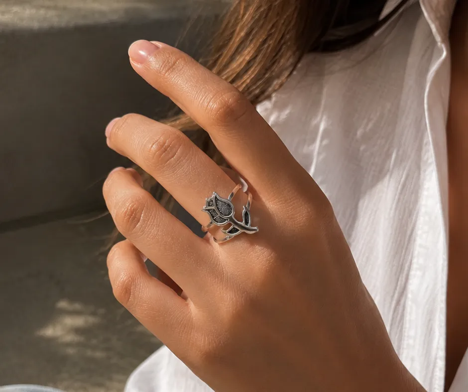 Anillo liso Rosa tatto