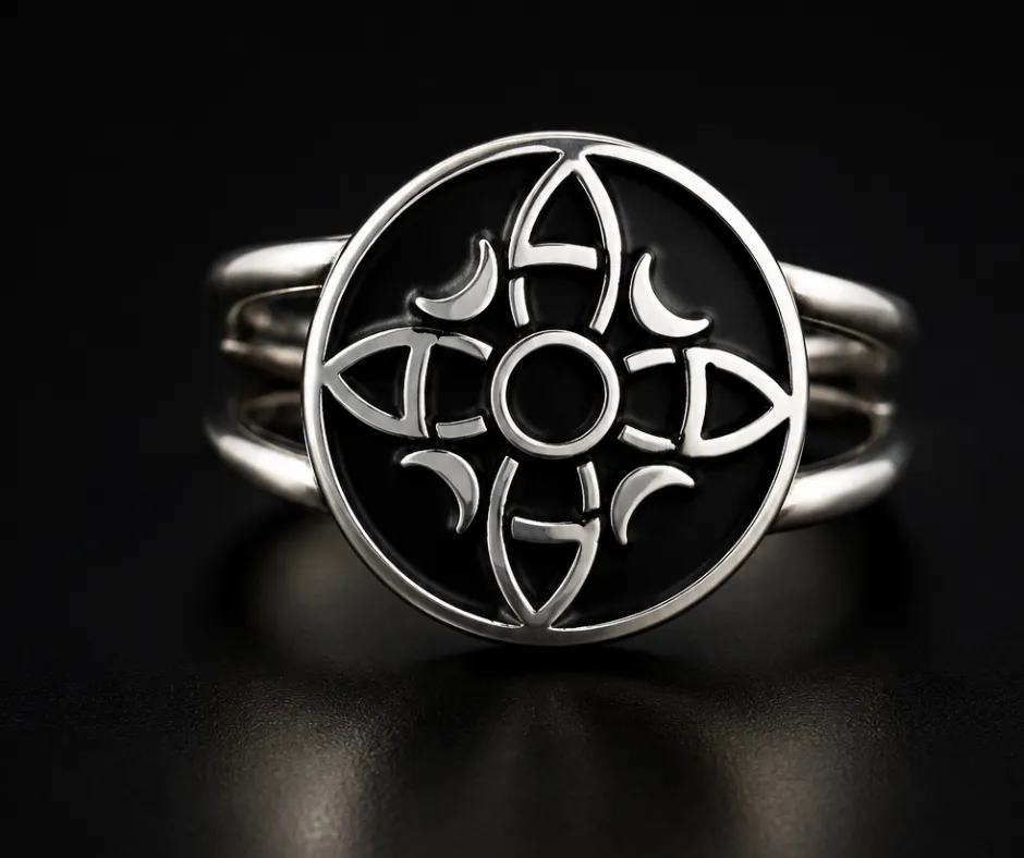 Anillo liso Nudo de bruja tatto