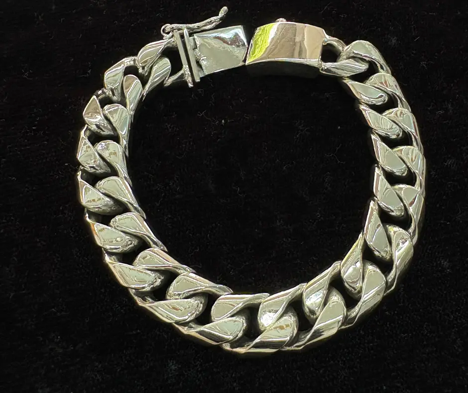 Esclava Cubana (Broche doble seguro) 20 cm 1.3cm (Gruesa)